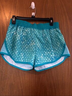 C9 by Champion Teal Patterned Athletic Shorts